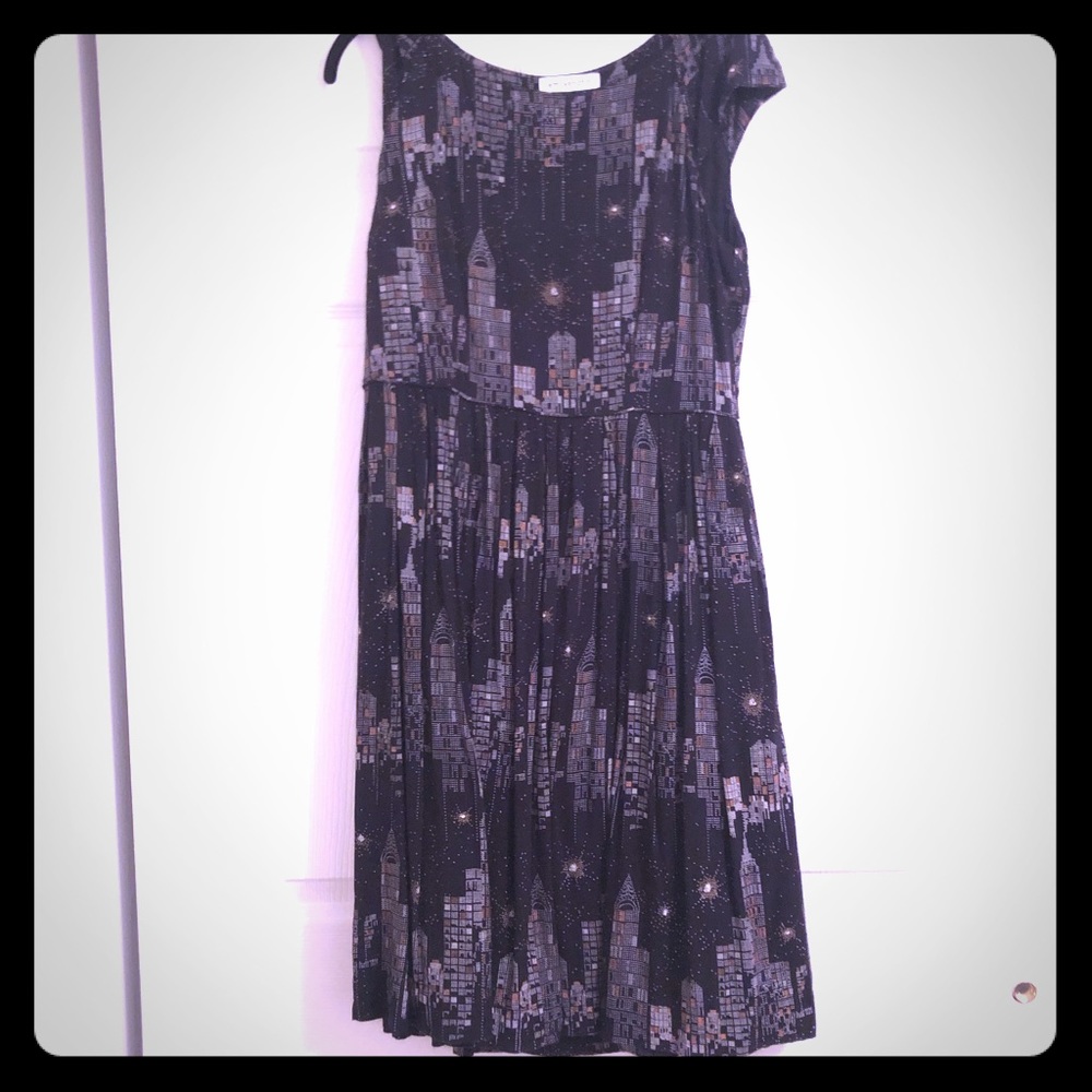 Emily and Finn nyc skyline dress